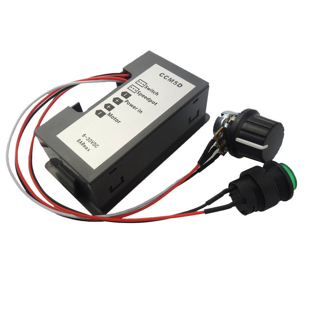 DC 6V-30V 12V 24V Max 8A Motor PWM Speed Controller With Digital Display Switch