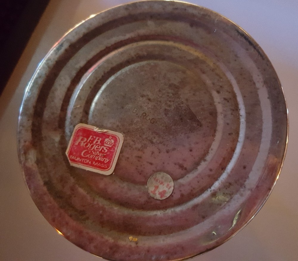 F B Rogers Silverplate Japan Candle Holder
