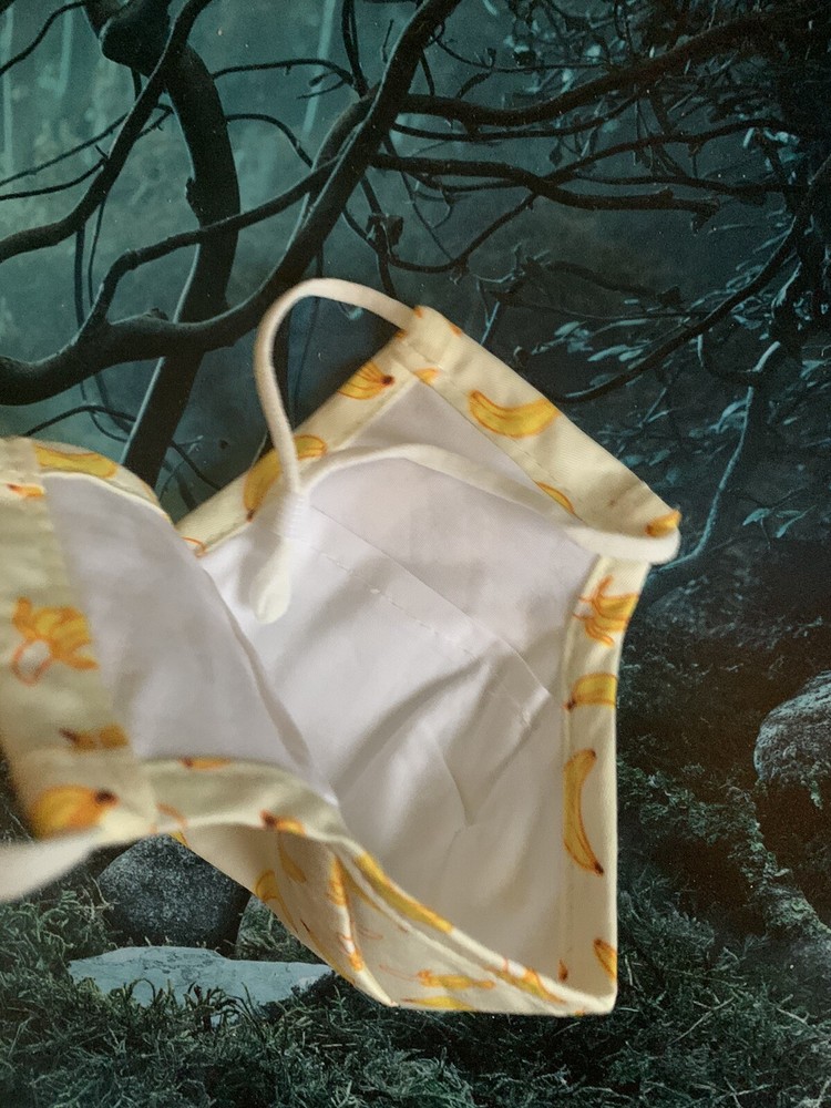 Adjustable/washable Facemask! Banana Ed. Reusable!