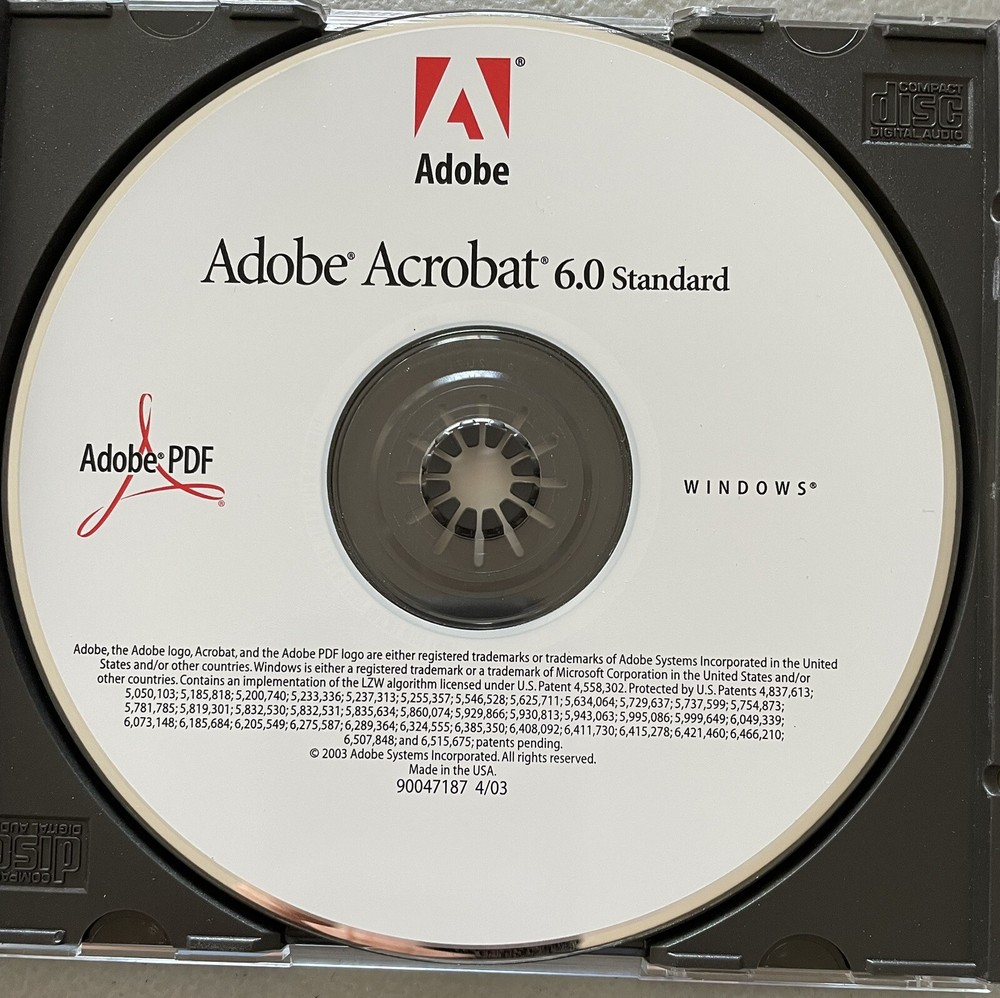 Adobe Acrobat 6.0 Standard For Windows with Serial Number