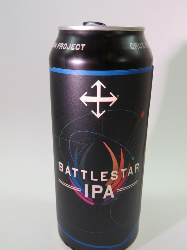 Craft BEER Empty Can: CRUX Fermentation Project Brewing Battlestar IPA ~ Bend OR