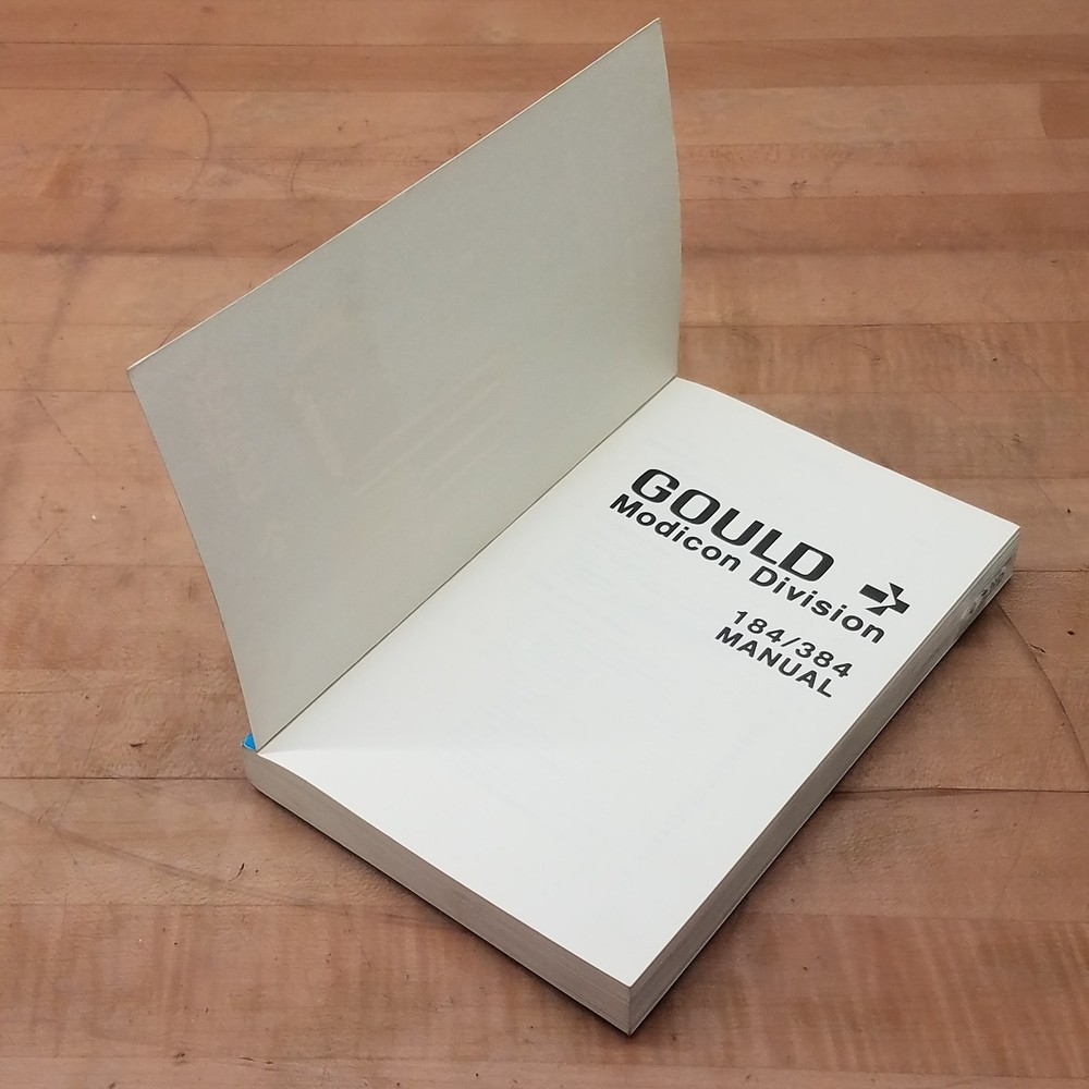 Gould ML-1384-000 Modicon 184/384 Programmable Controller User Manual, Rev C