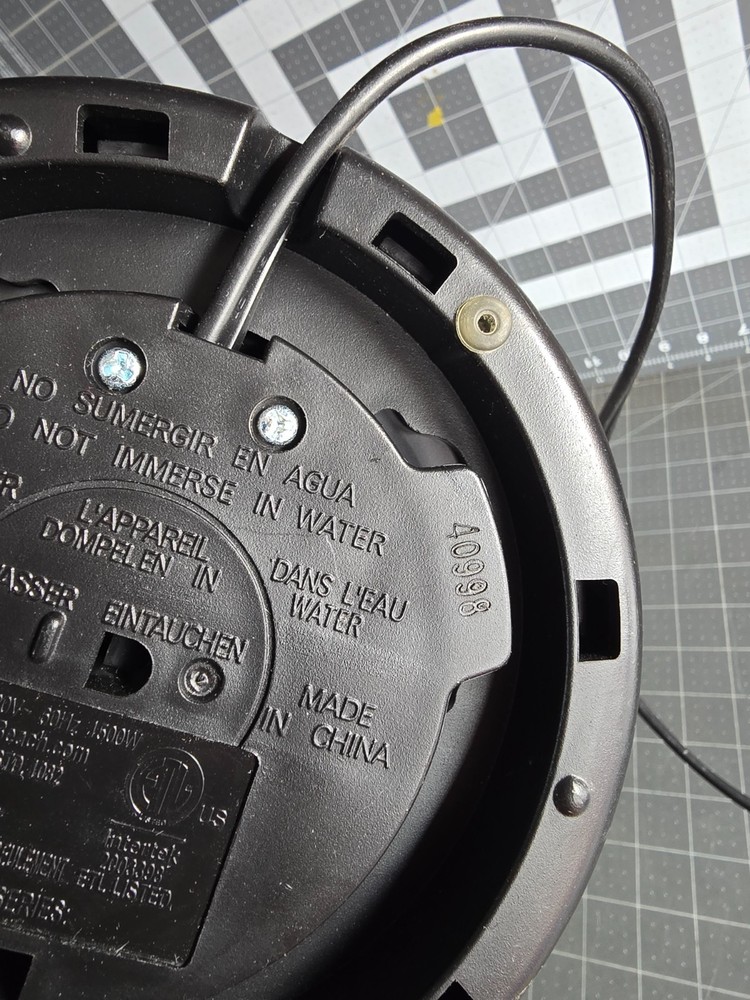 Hamilton Beach Electric Tea Kettle base dock 40998z a1171ce