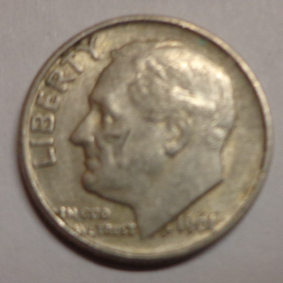 1961 D   Roosevelt Dime 90% Silver