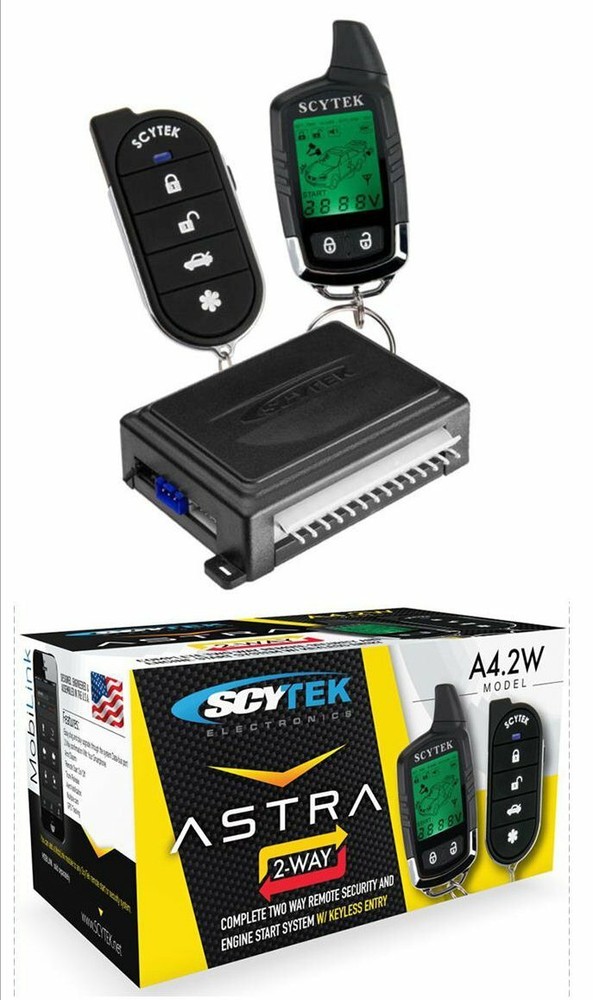 ScyTek A42W Two Way Remote Security/engine Start System with Keyless Entry
