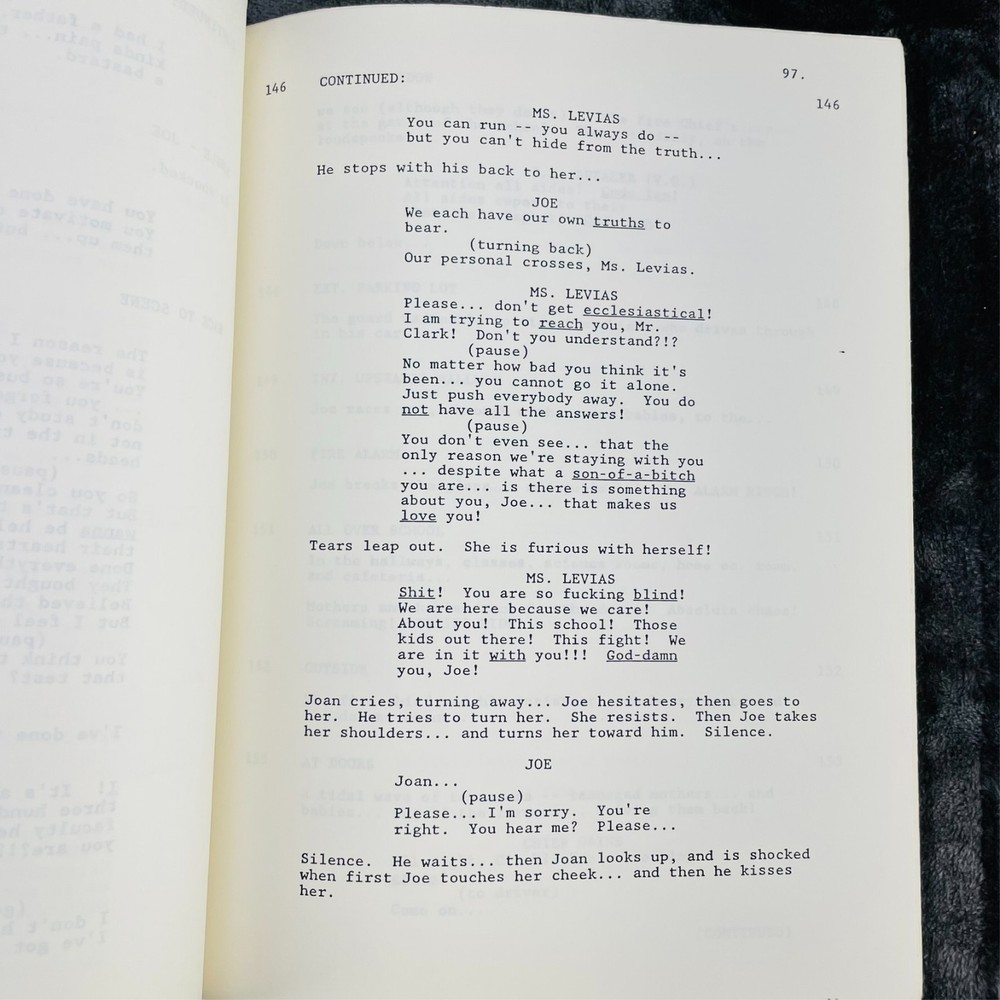 Lean On Me Screenplay Warner Bros 1988 Fifth Revised Draft Michael Schiffer