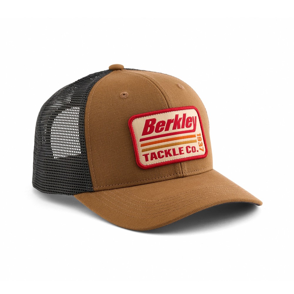 Berkley Striper Trucker Cap Brown Charcoal