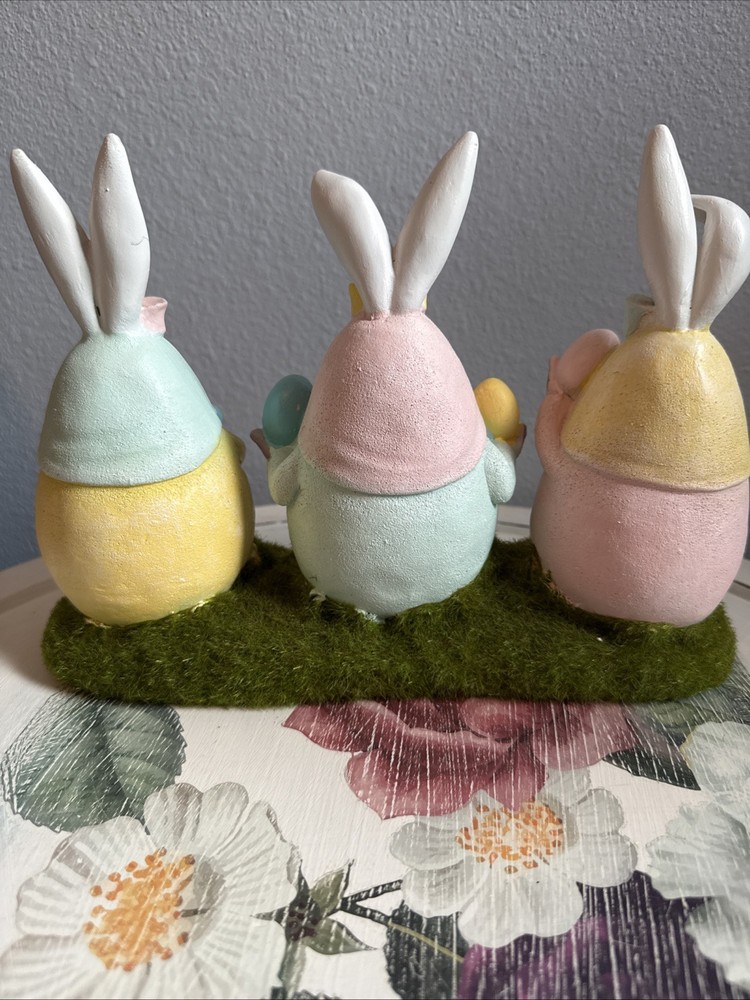 Easter Gnome Bunnies Decor