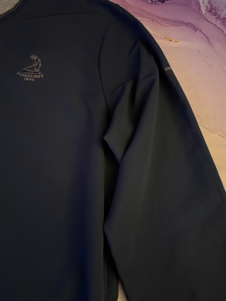 Ashworth Pinehurst Staff Blue Lightweight Pullover Windbreaker Golf M