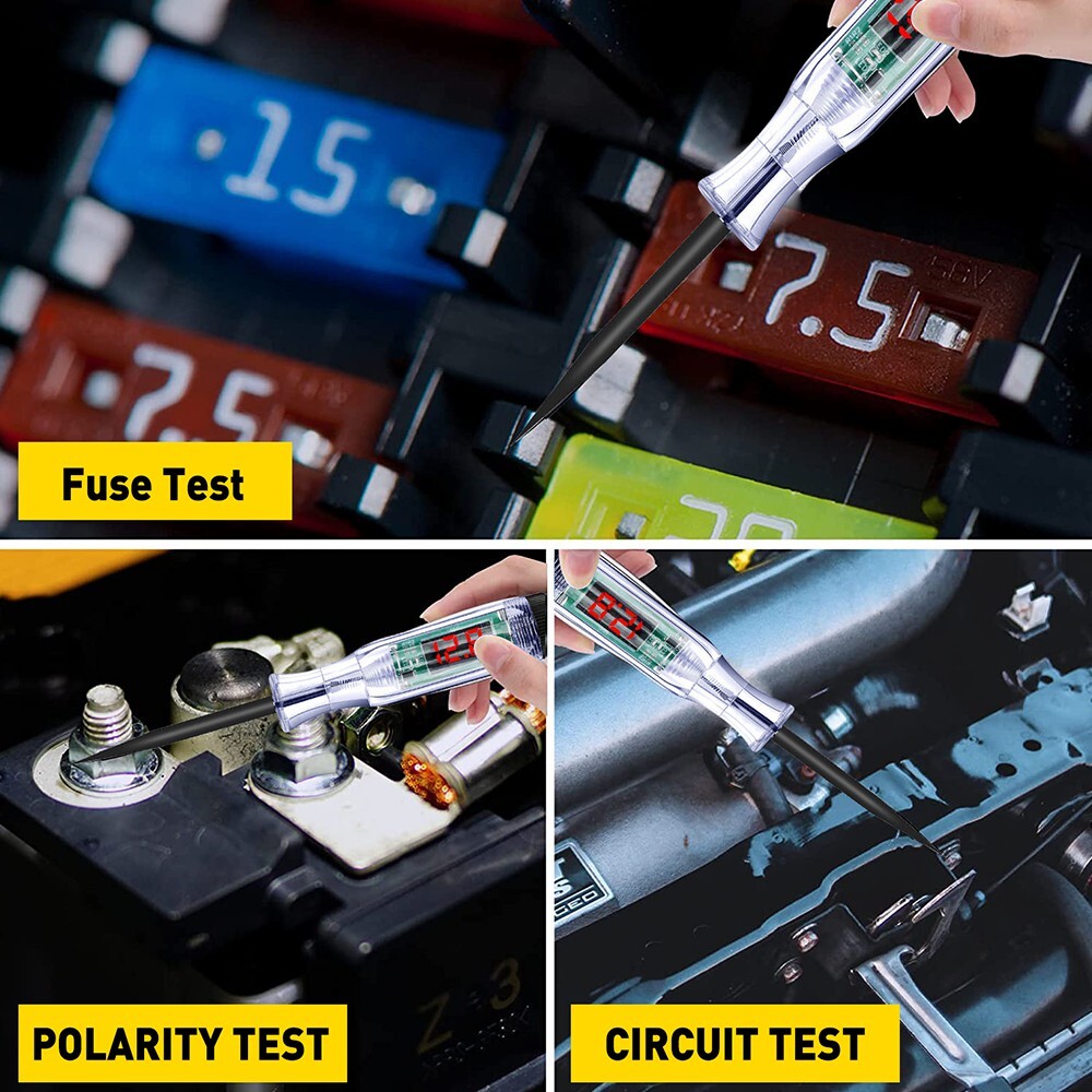 Car Auto 6-24V Power Probe Circuit Electrical Digital Tester Test Device System