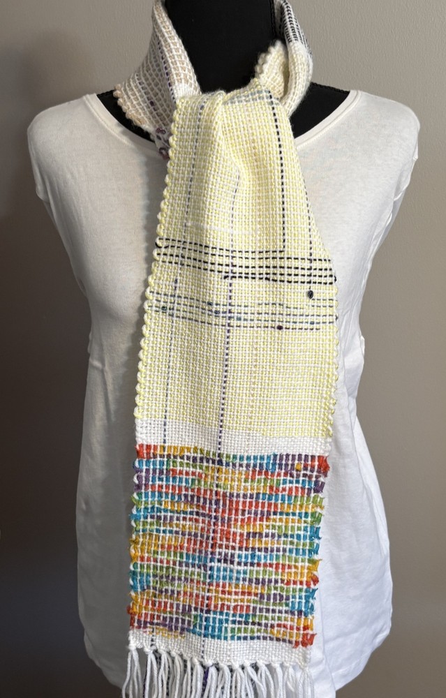 Multi-Colored Hand-Woven Scarf