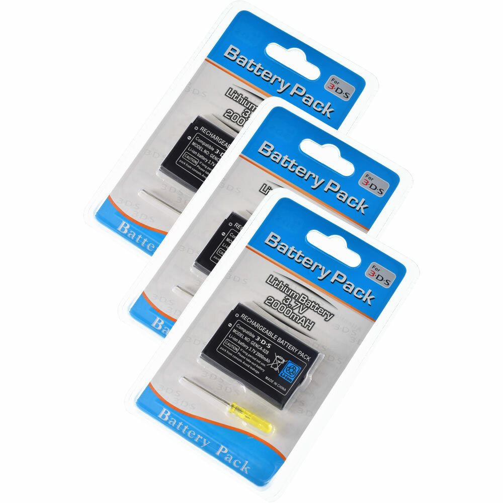 Battery for Nintendo 3DS 2DS Wii U Pro Controller + Tool NEW Pack Replacement