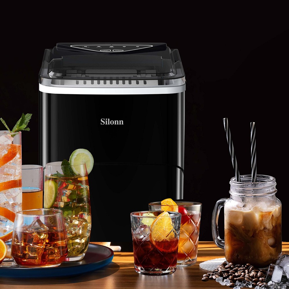Countertop Ice Maker - Efficient Self-Cleaning Ice Machine with 2L Capacity, ...