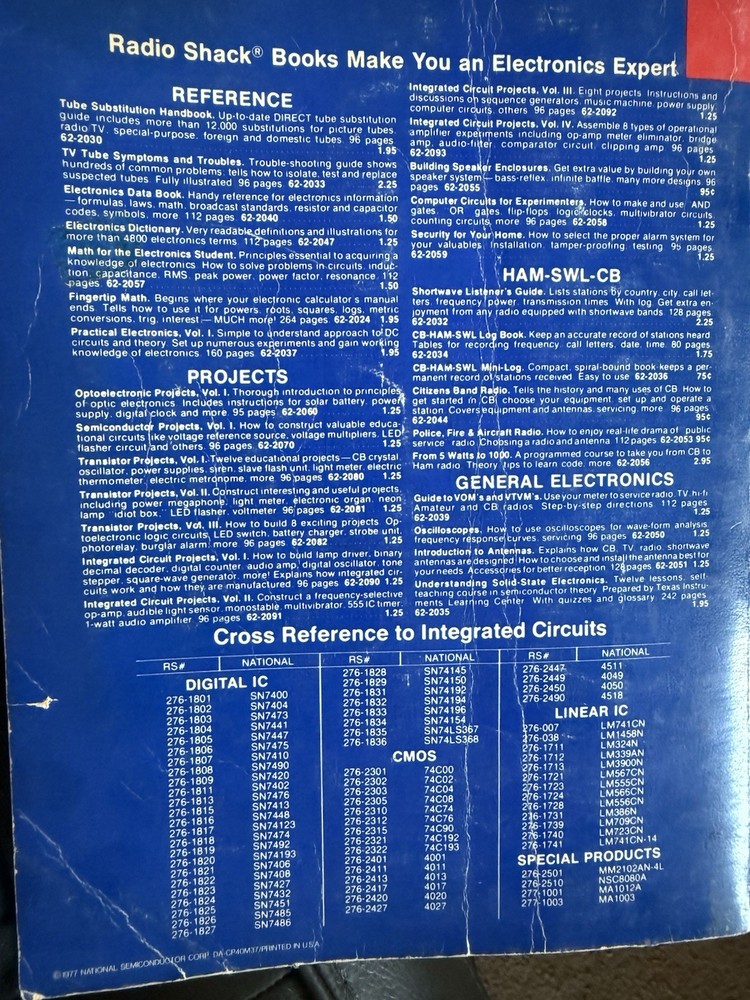 National Semiconductor Memory Databook 1977