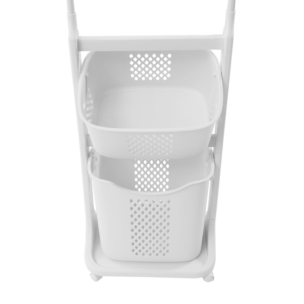Laundry Basket Bathroom Multi-layer Clothes Storage Household Storage Shelf