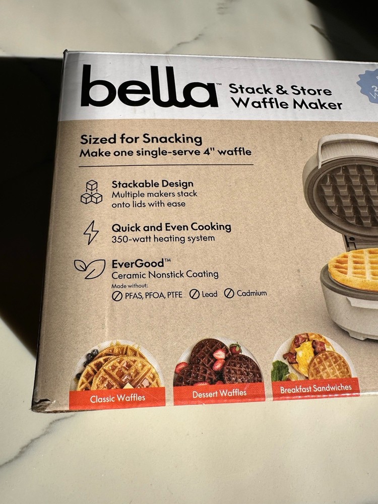 Bella Stack & Store Waffle Maker Fits-anywhere kitchenware Single Serve