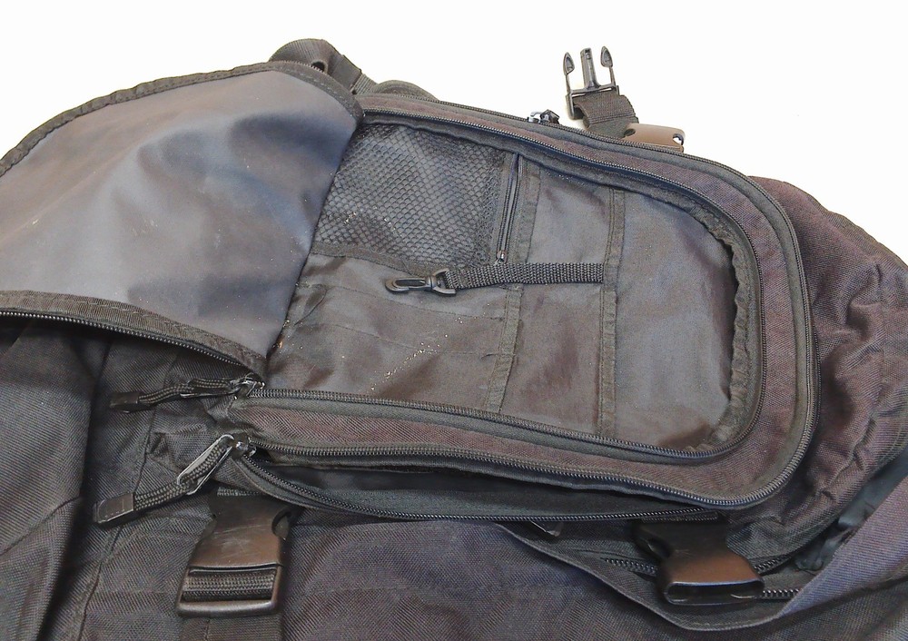 Code Alpha Black Expandable Backpack Hiking Pack