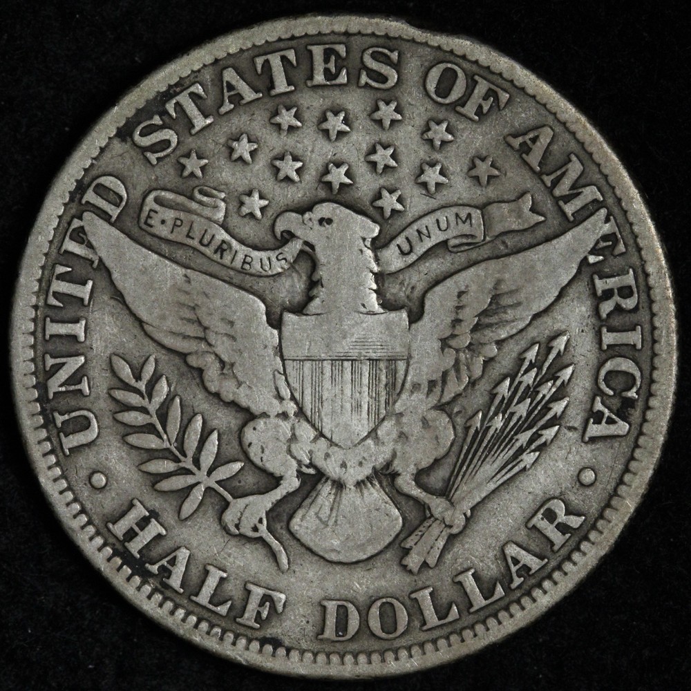 1911 Barber Silver Half Dollar FINE+ E296 T