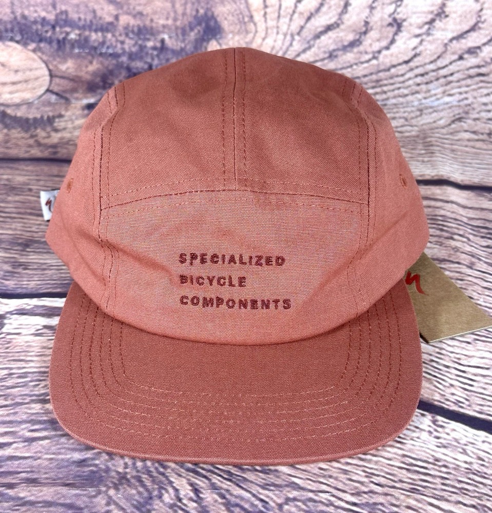Specialized SBC Graphic 5 Panel Terra Cotta Camper Hat New With Tags.