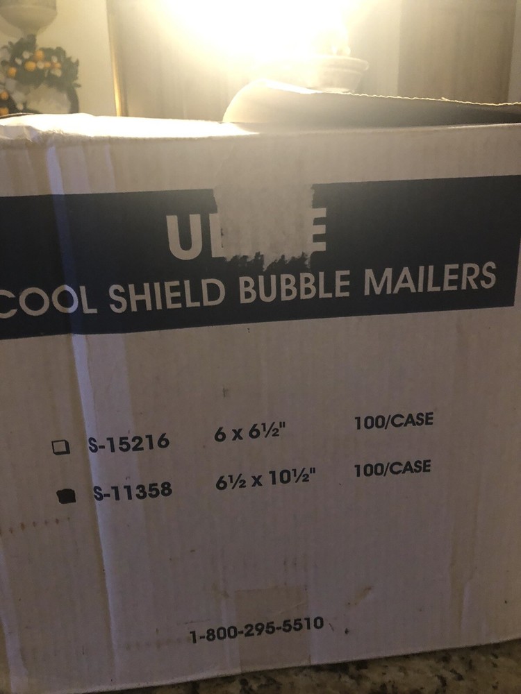 Cool shield bubble mailers 6 1/2 x 10 1/2 100 case