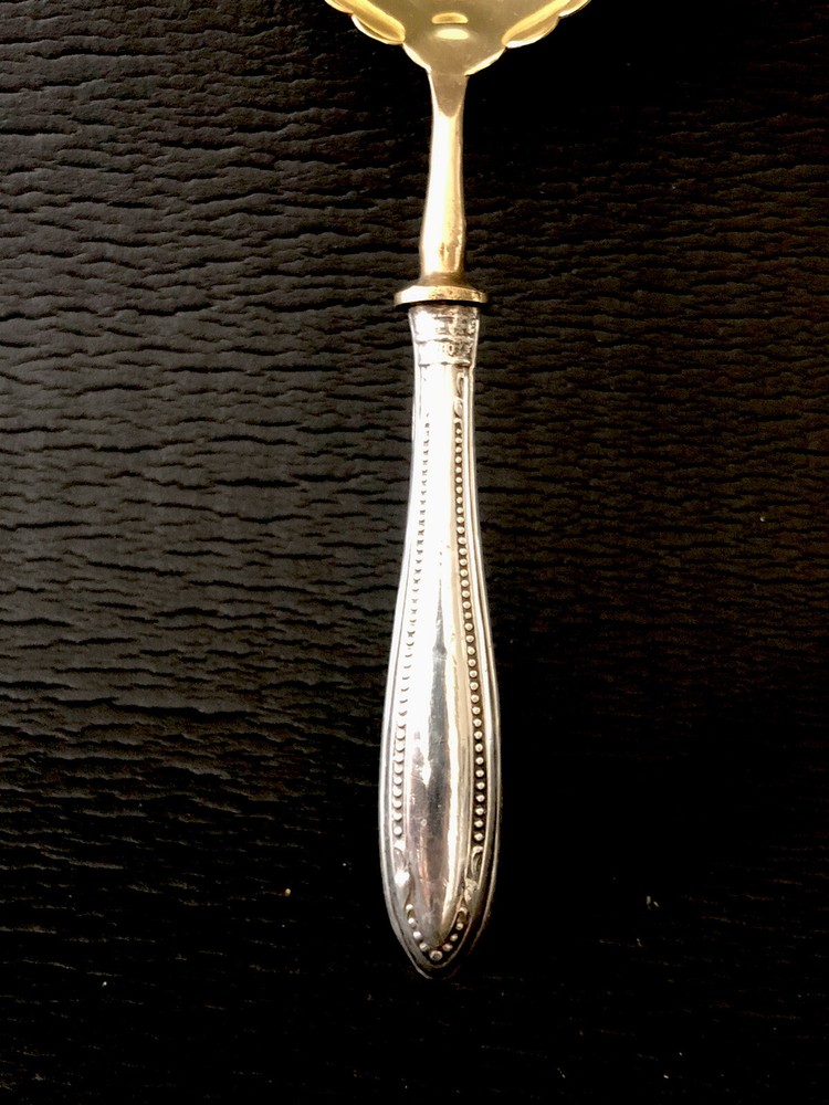 Antique Continental 800 Silver Handle Serving Desert/Appetizer Spoon