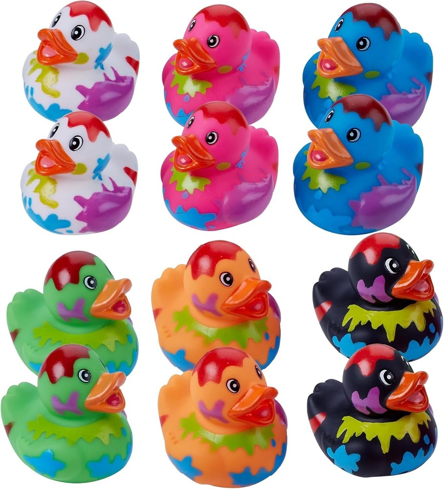 Splat Jeep Ducks for Ducking - 12 Pack - Jeep Rubber Ducks