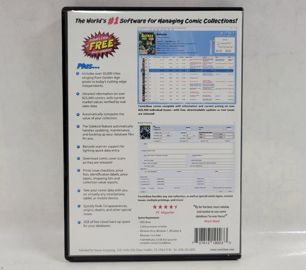ComicBase 2017 DVD(4 Disc Set) ARCHIVE EDITION Software