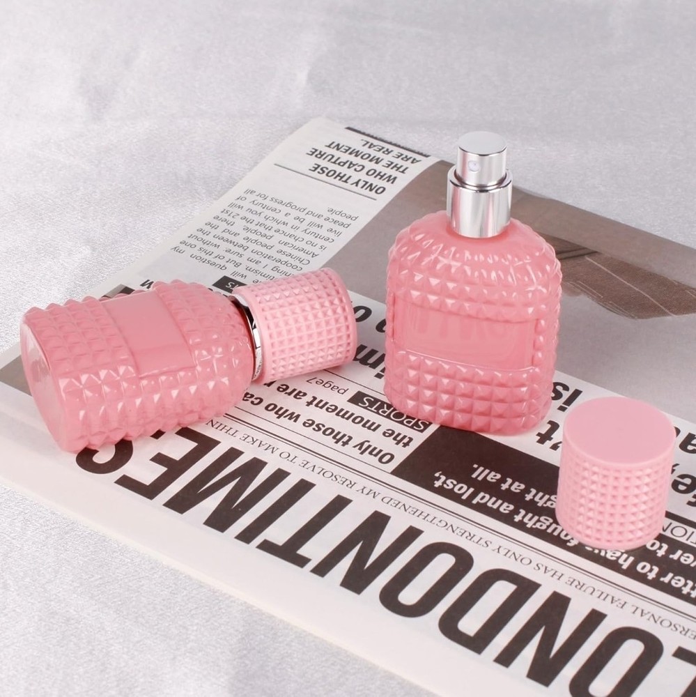 2 Pack 30ml Perfume Spray Bottles Empty, Refillable Glass Fine Mist Atomizer,...