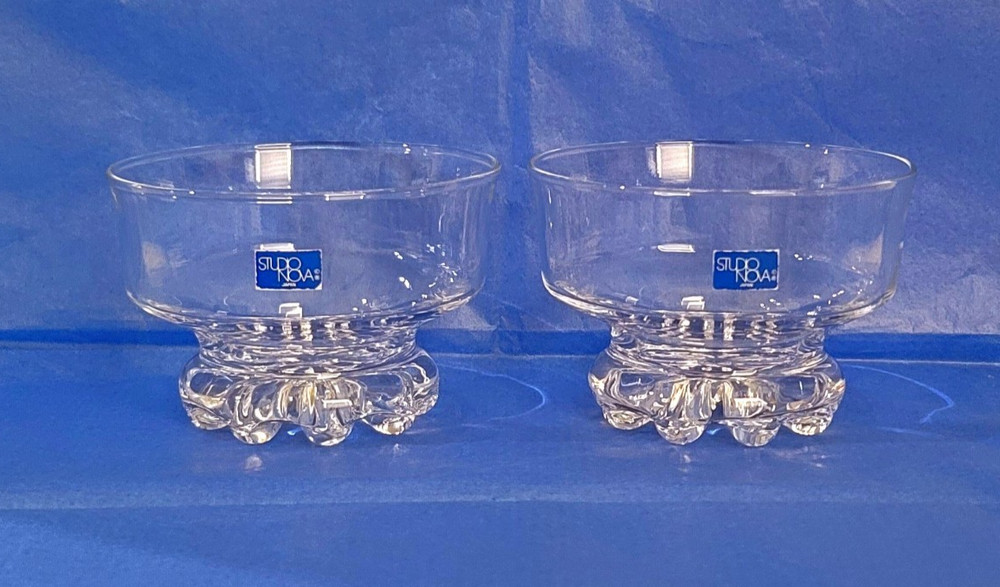 4 Vintage STUDIO NOVA Footed CITADEL Dessert Bowls