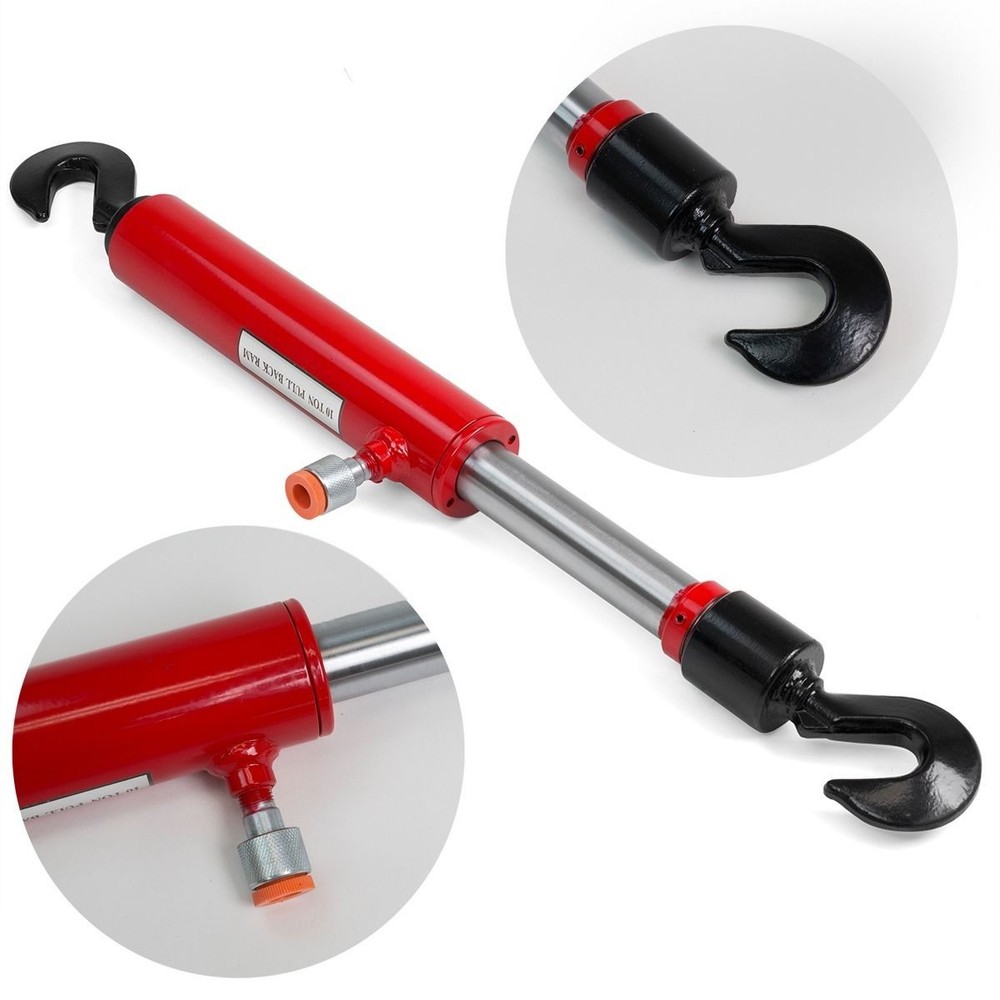 XtremepowerUS 10 Ton Hydraulic Pull Back Ram Porta Power Frame Machine Puller