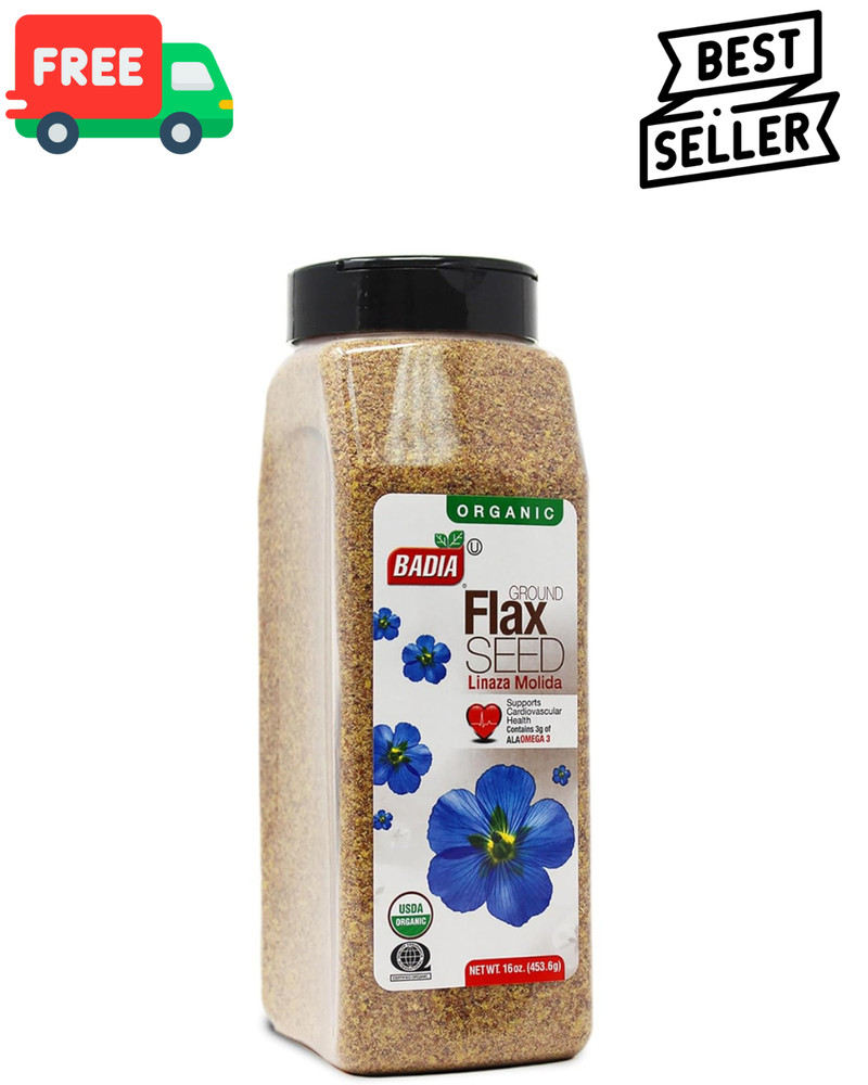 Organic Flax Seed, Ground, 16-Ounce