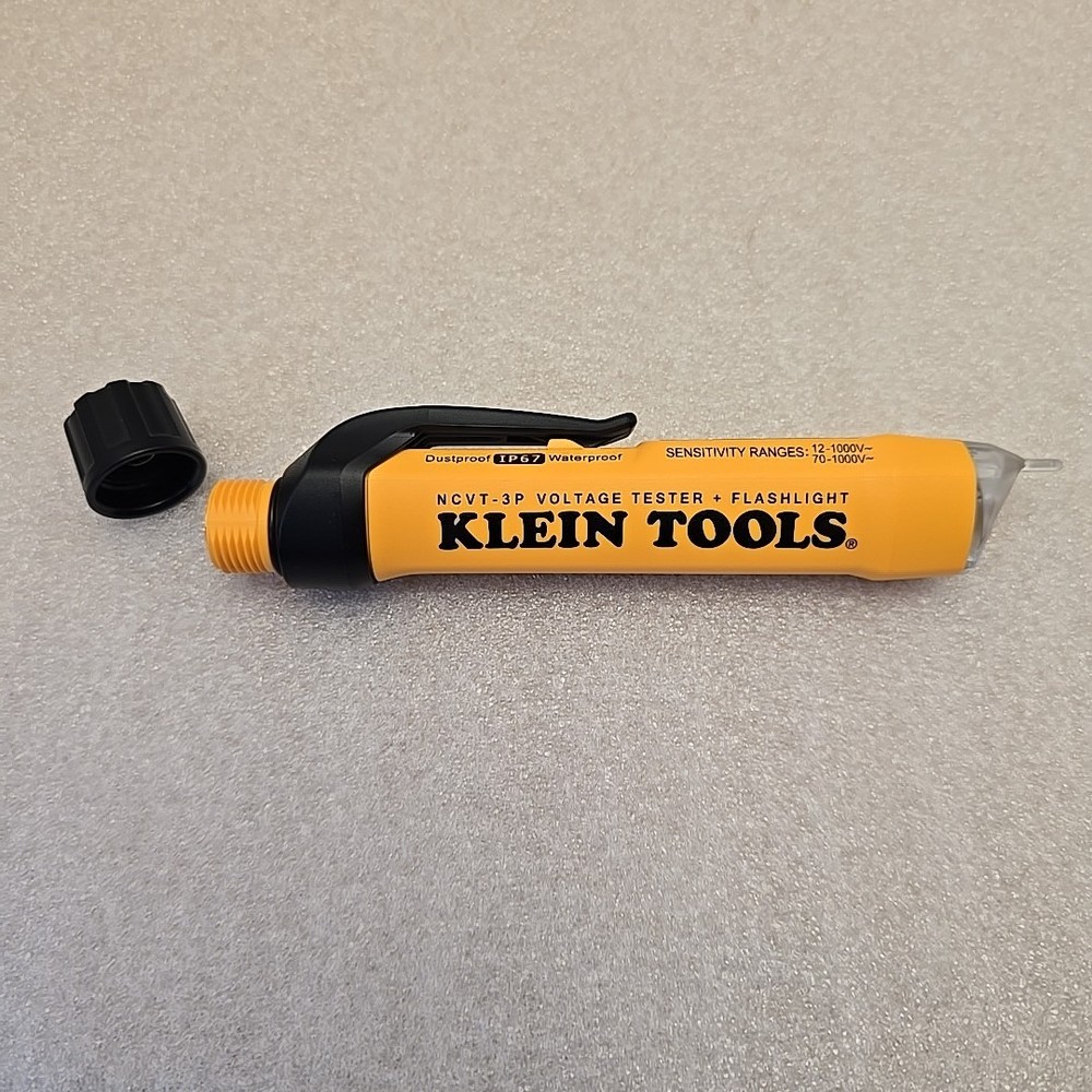 Klein Tools NCVT3P Dual Range Voltage Tester With Flashlight.