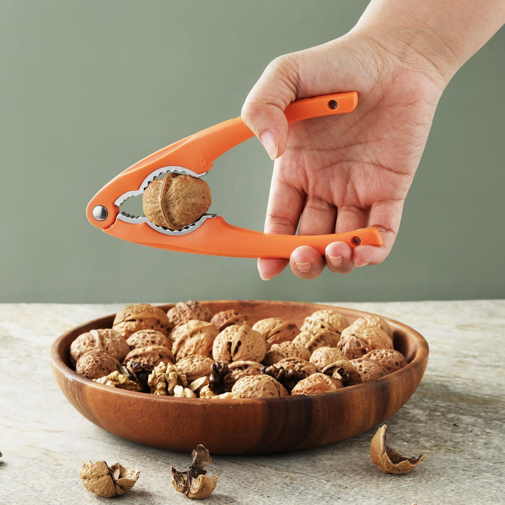 Nutcracker, Stainless Steel Nut Crackers for All Nuts, Heavy Duty Nutcracker Too