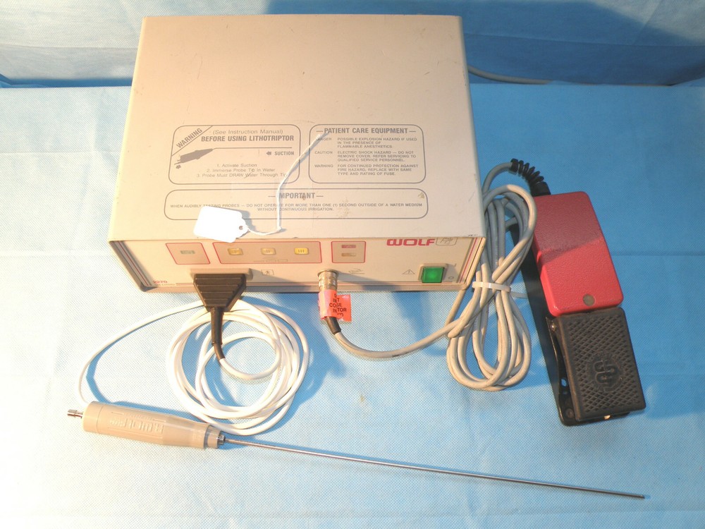 Wolf 2270 Litho Lithotriptor & Transducer probe, footswitch