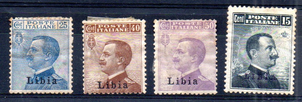 1912/15 LIBYA 4 LANGUAGE VALUES MLH C/7674
