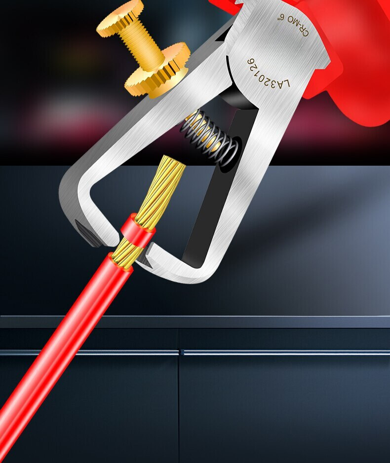 6Inch VDE Wire Stripper 1000V Isolate Cable Stripping Plier Stripping Tool