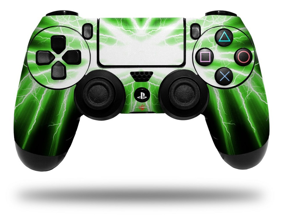 Skin for Sony PS4 Controller Lightning Green
