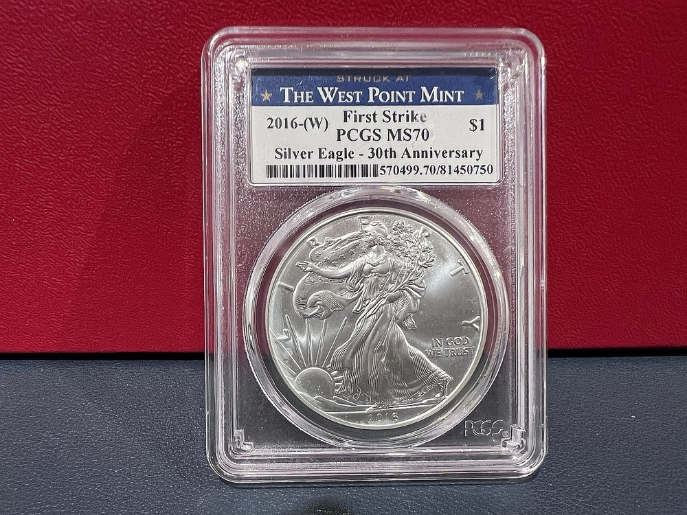 2016-W $1 Silver Eagle PCGS MS70 First Strike 30th Anniversary (HJ)