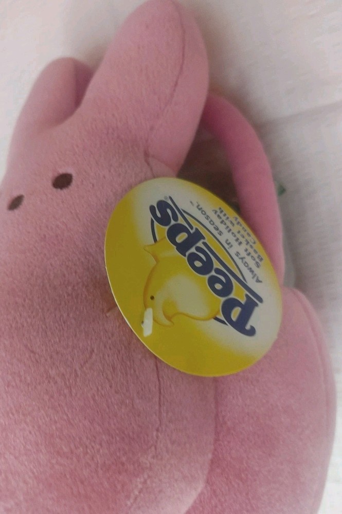 Peeps Yellow Plush Bunny Rabbit Easter Gift Basket 2005 With Tags