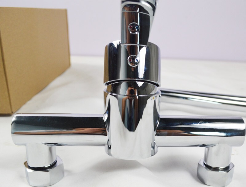 TECHTONGDA 1 PC 20in Universal Copper Core Double Joint Faucet Wall Mounted