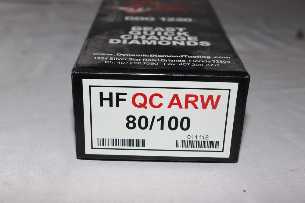80/100 Hard Bond Dynamic Diamond Tooling Quick Change DDG1220 HF QC ARW, 9 Pack