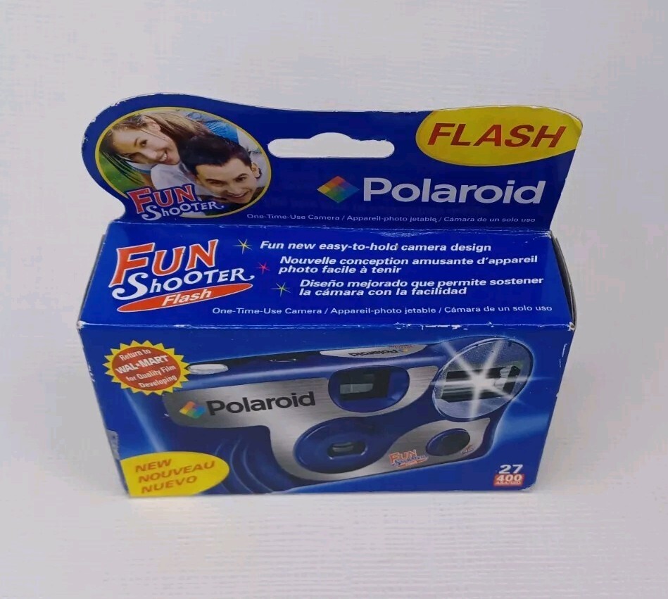 Polaroid Fun Shooter Flash 27 Exposure One Time Use Camera EXP 12/2007 Unopened