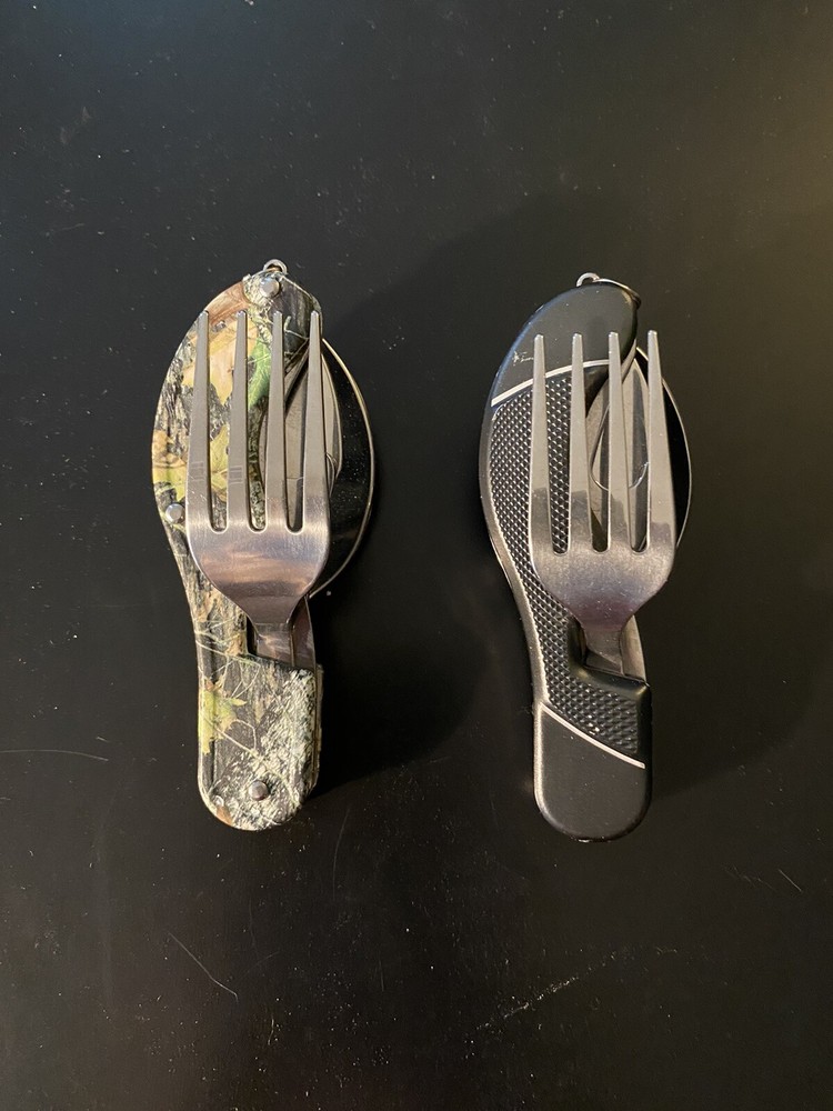(Lot of 2) Camping Utensils Folding Tableware