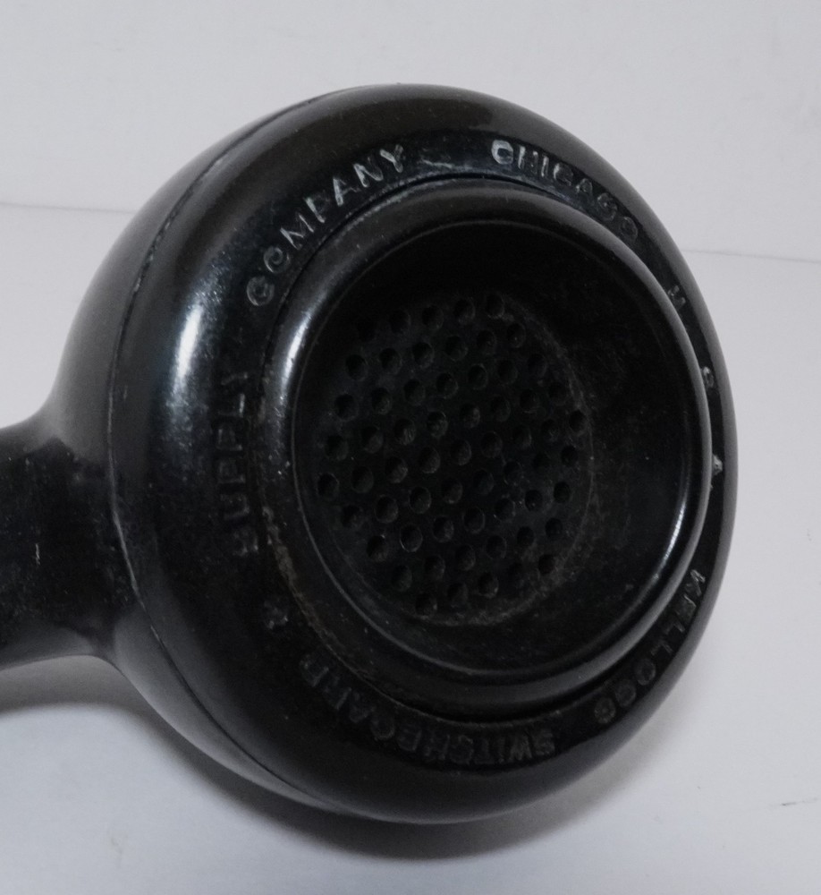 1 Marked KELLOGG BAKELITE HANDSET Cleaned W/ Elements But Sold AS IS & Untested