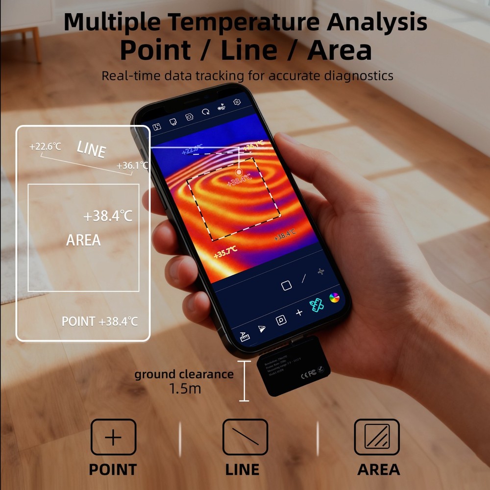 ANXTECH Infrared Thermal Camera 512x384 Super Resolution for Android