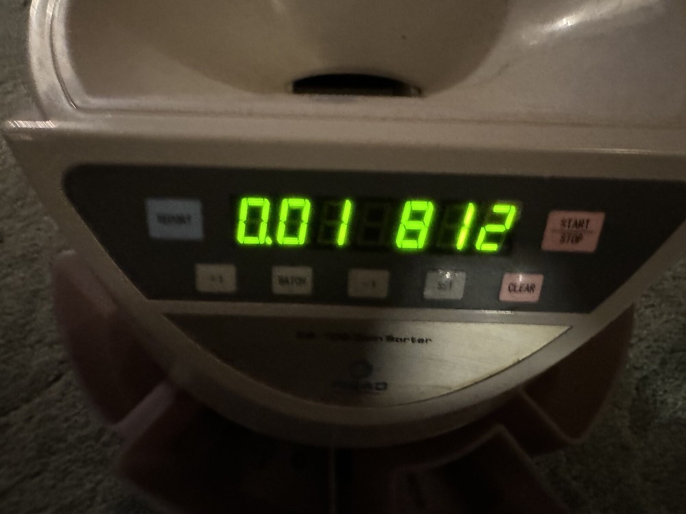 Ribao Technology CS-100 Electronic Coin Sorter Tested & Working