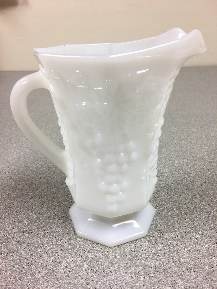 Milk Glass Pitcher.  Translucent.
