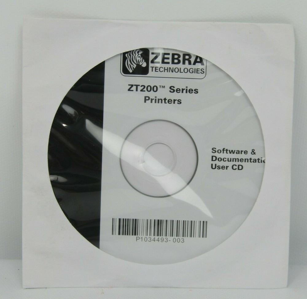 Zebra ZT200 Series Printer software documentation user cd