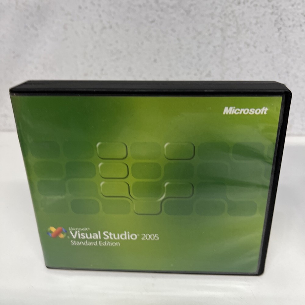 Retail Microsoft Visual Studio 2005 Standard Edition Academic 5 Disc Set W/ Key