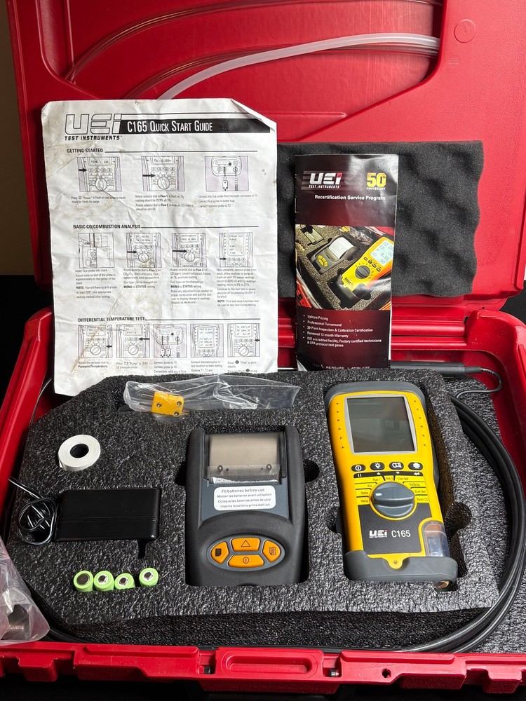 ***READ***  ***TESTED***  UEi C165 Gas Combustion Analyzer